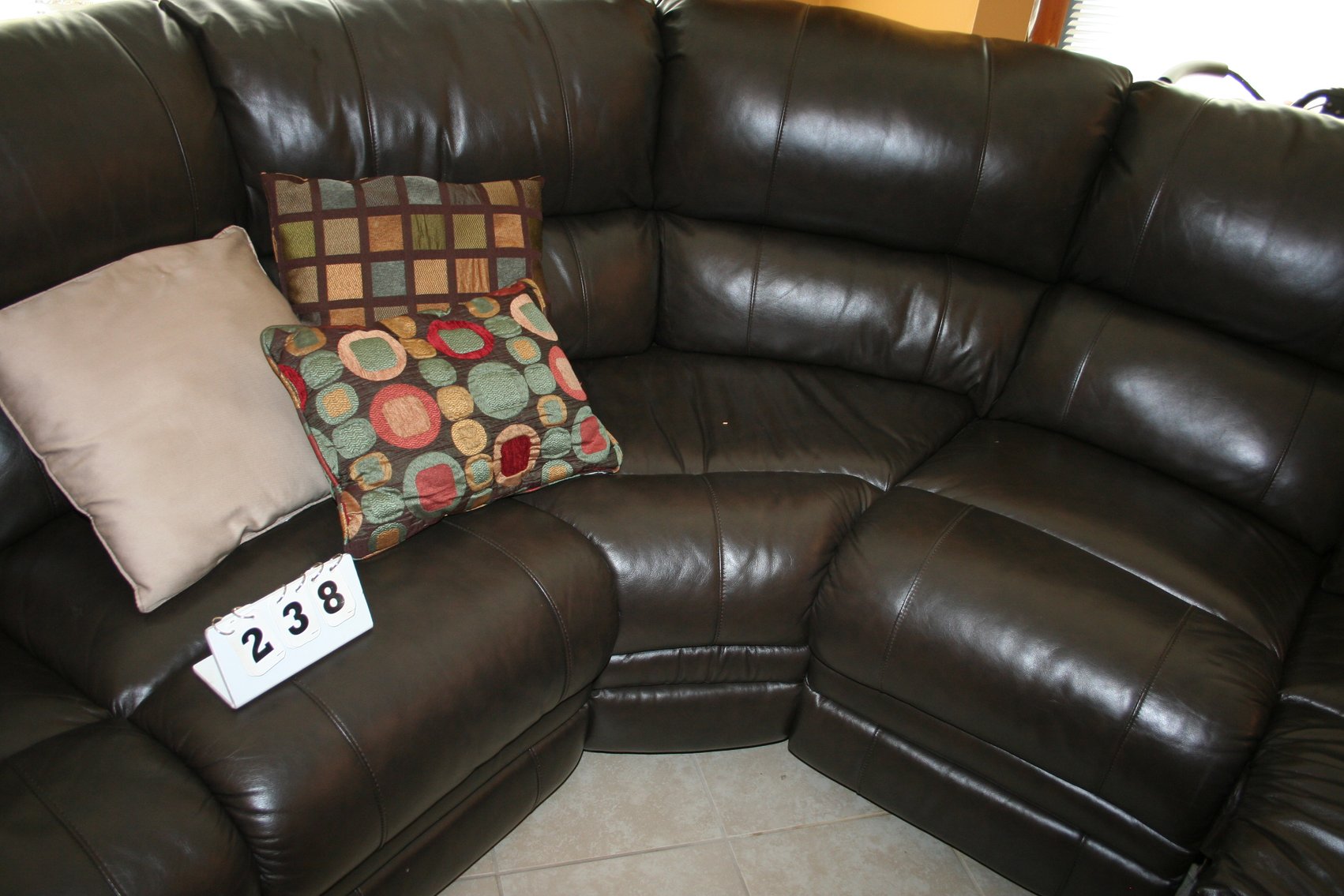 Image for Sofa & Recliners  6 sections   (Very nice)   Leatherett