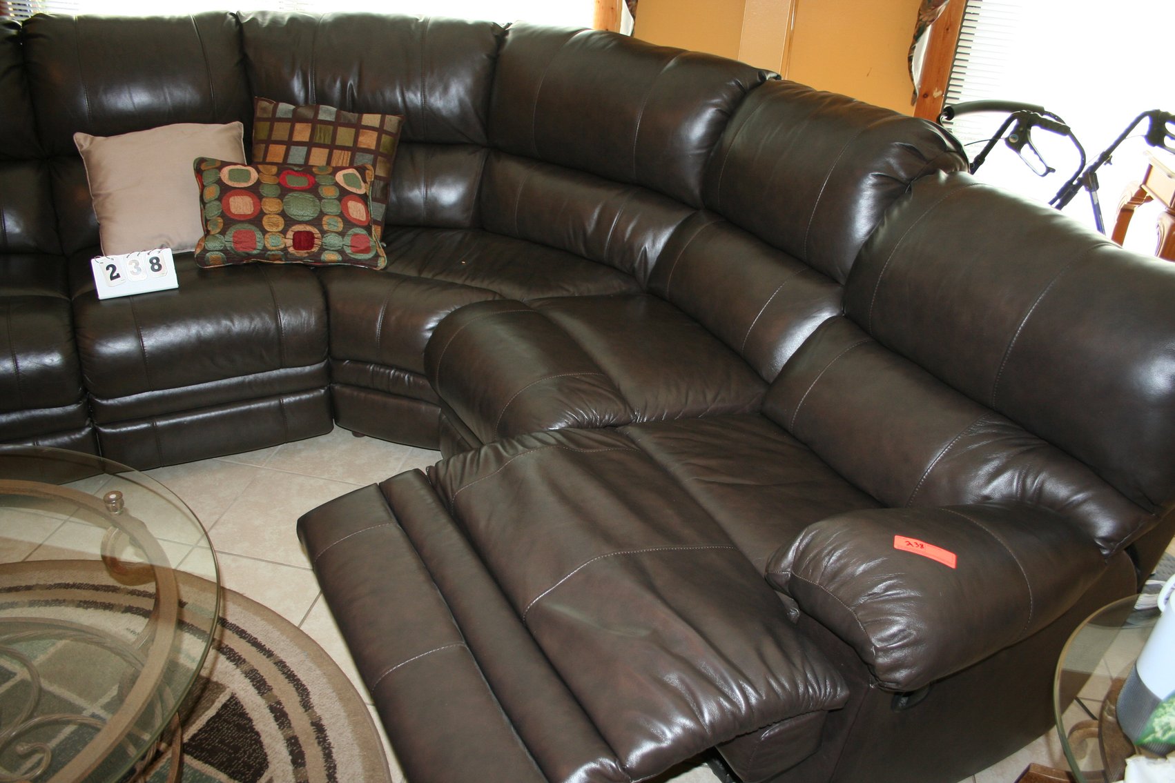 Image for Sofa & Recliners  6 sections   (Very nice)   Leatherett