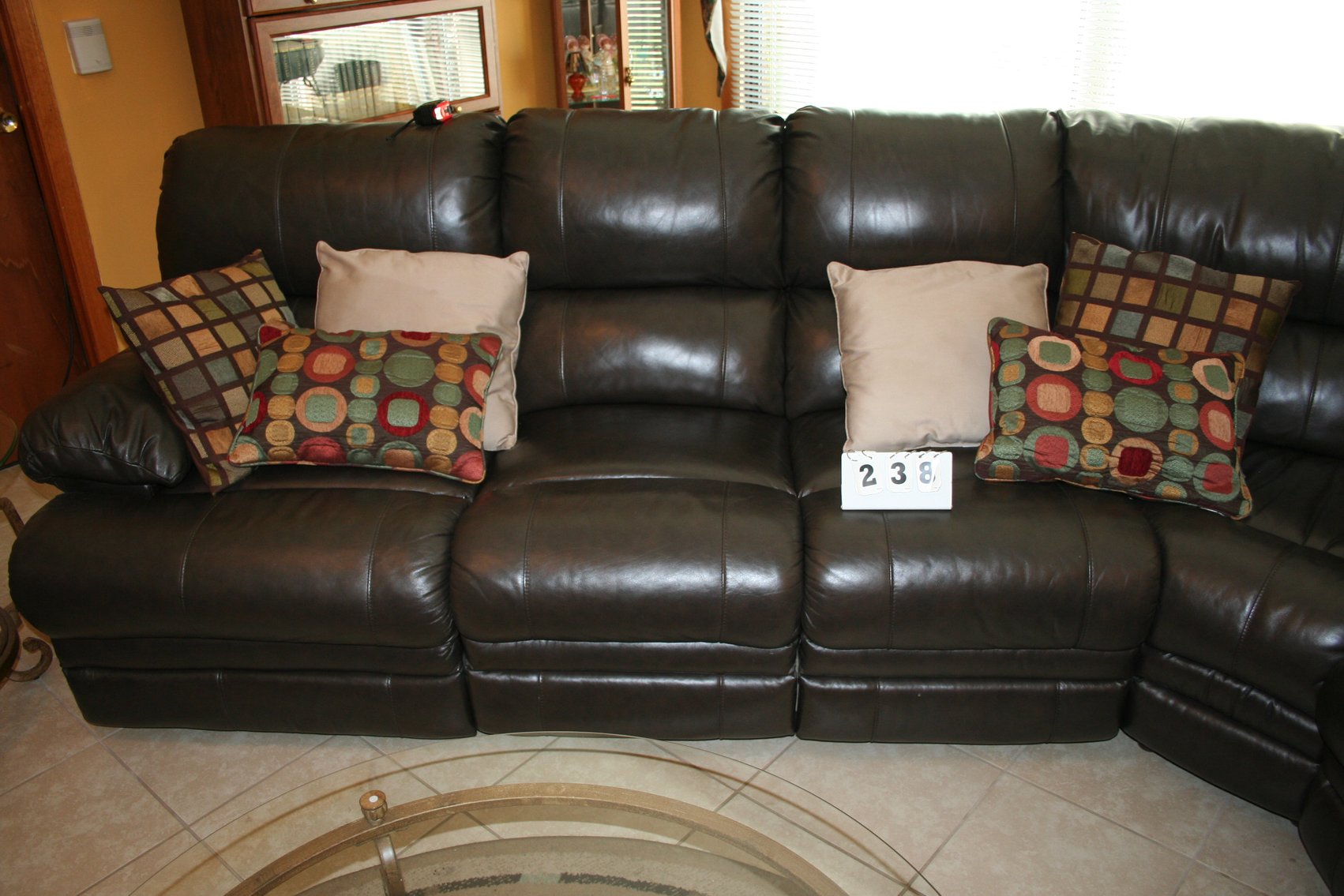 Image for Sofa & Recliners  6 sections   (Very nice)   Leatherett