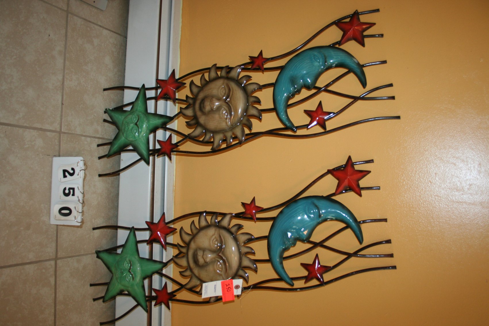 Image for Metal sun & moon wall art  (2)