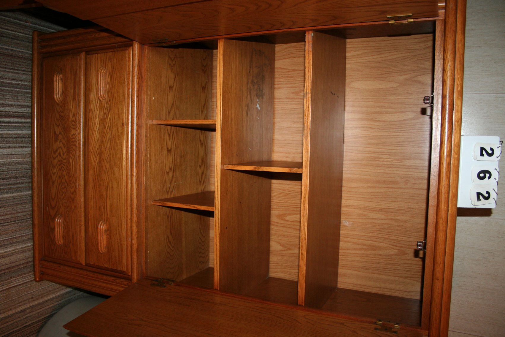 Image for Vintage Oak Armoire & Chair