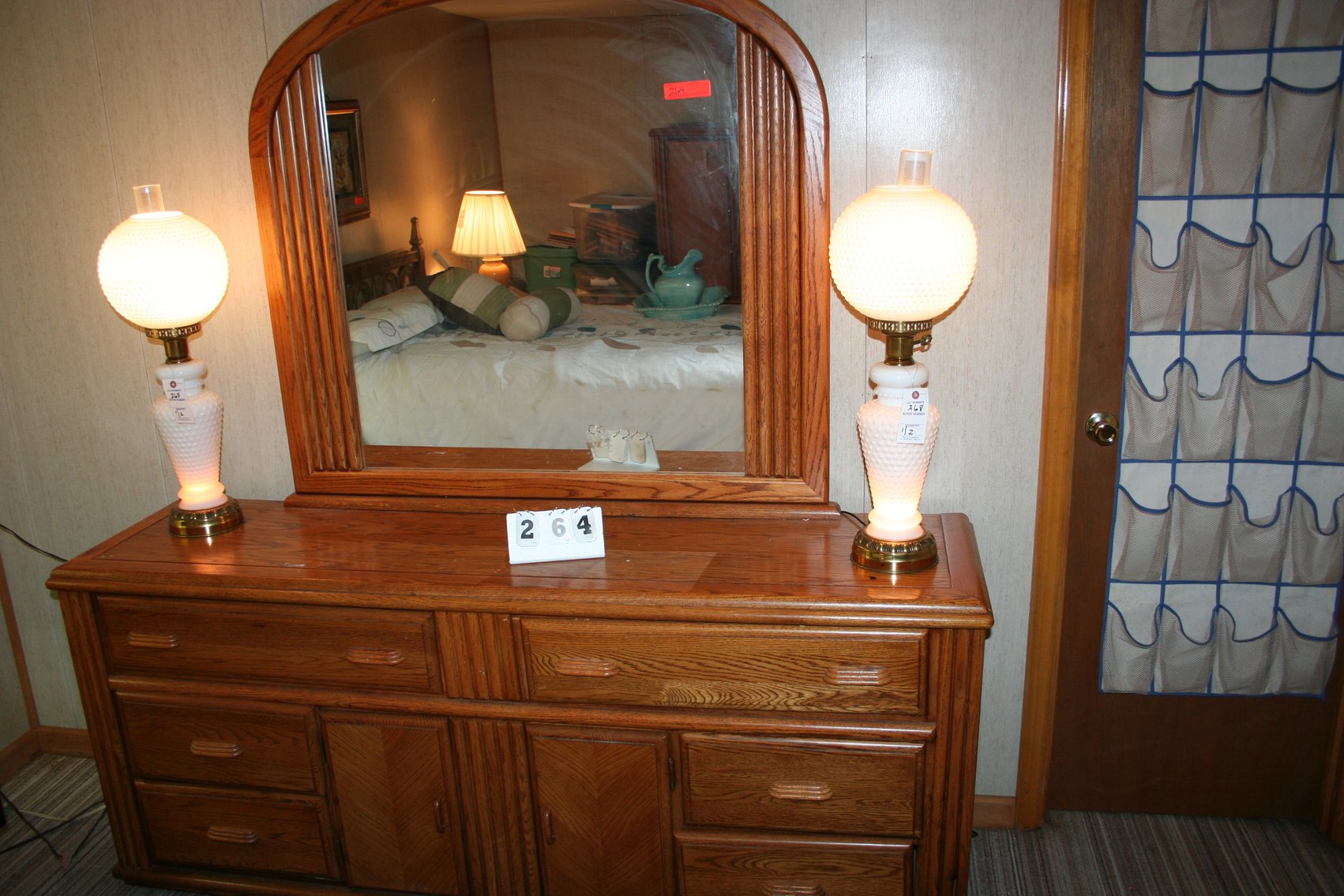 Image for Vintage Oak Dresser & Mirror