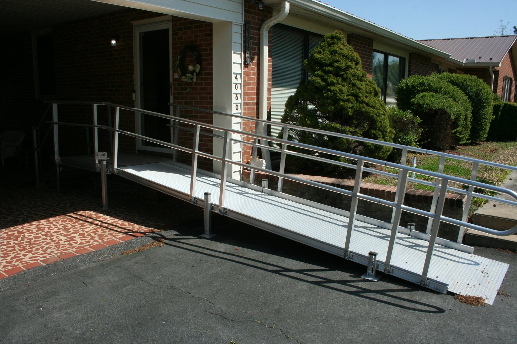 Image for Aluminum Ramp with Landing / Steps Approx 28 Foot