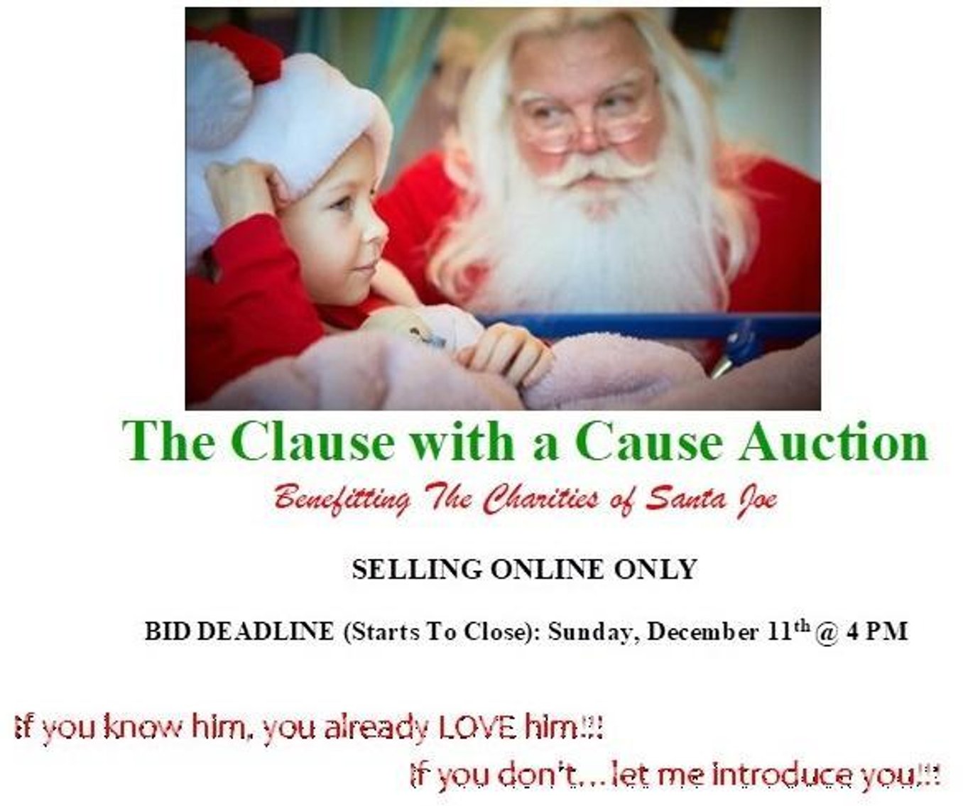 Image for The Claus with a Cause Auction