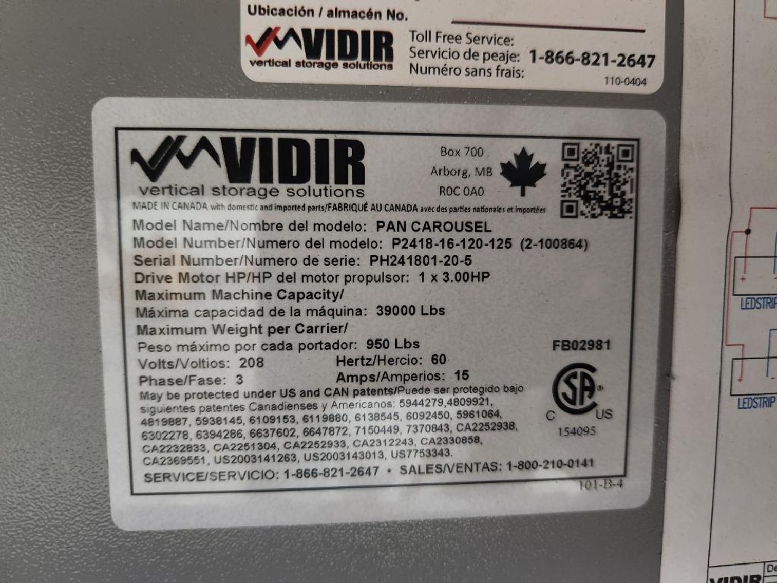 Image for Vidir Vertical Storage Pan Carousel