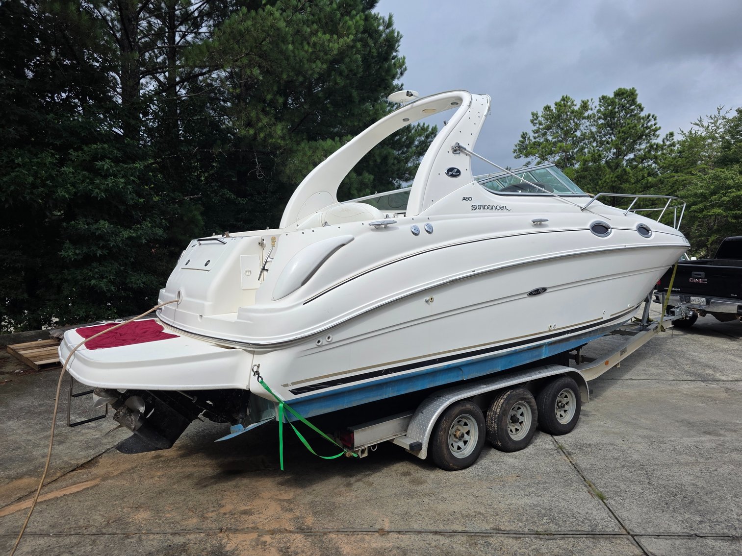 Image for 2001 Sea Ray Sundancer w/ 2024 Tarp Trailer