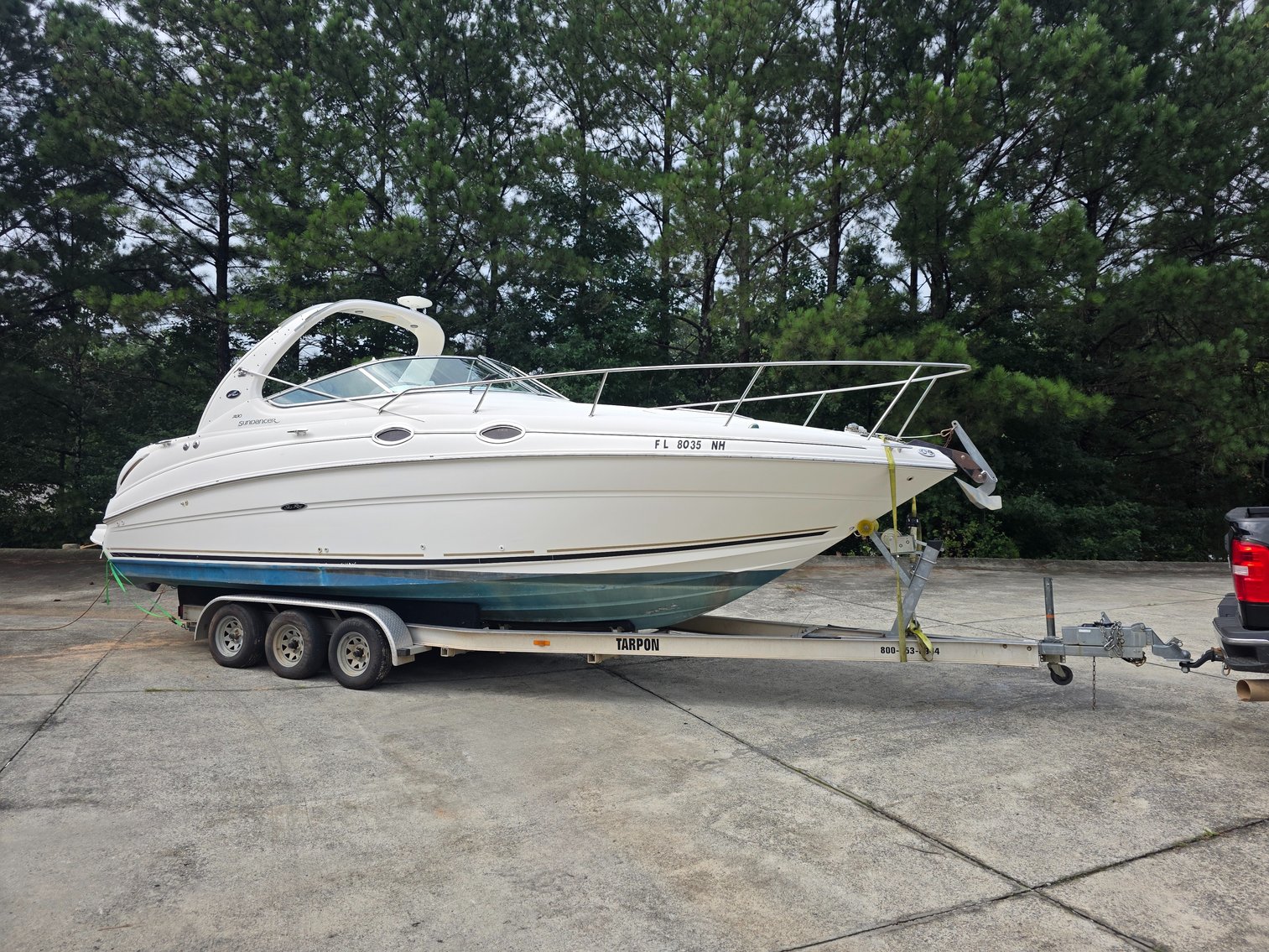Image for 2001 Sea Ray Sundancer w/ 2024 Tarp Trailer