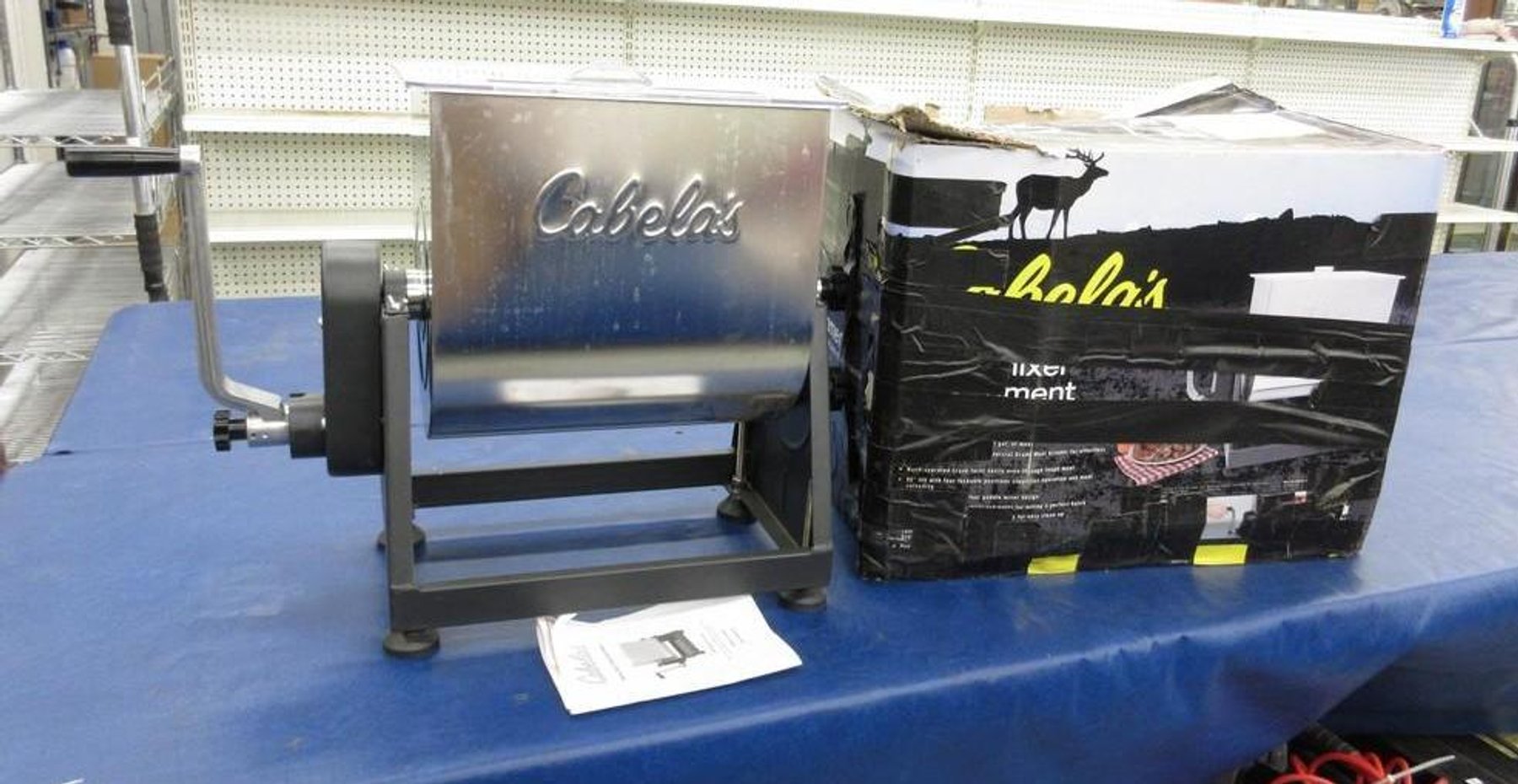 Image for Cabela's Meat Grinder Attachment, Redline Cars, RR, Jewelry and Antiques (mint green tag)