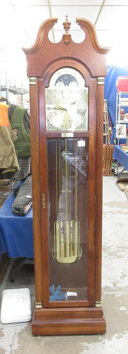 Image for Grandfather Clock, Die-Cast, Sterling Silver Jewelry and Collectibles (pink tag)