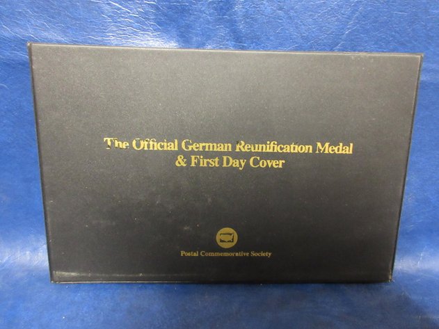 Image for Postal Commemorative German Reunification Medal and First Day Cover