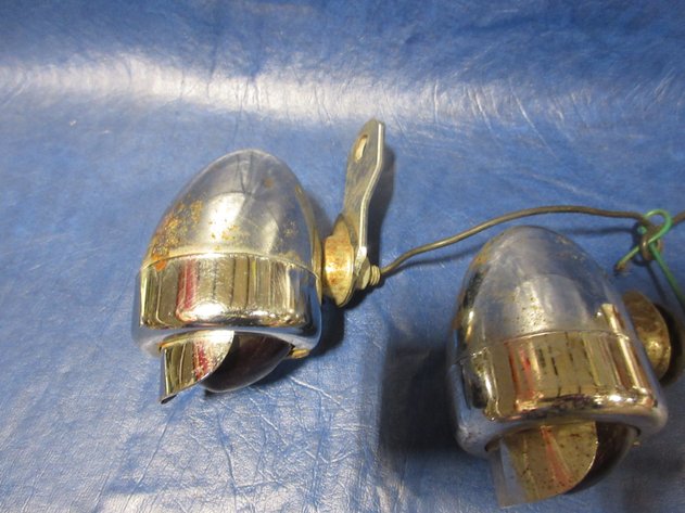 Image for Pair of vintage fender lights with red lenses