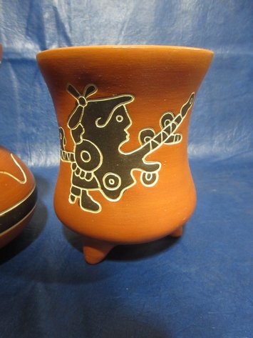 Image for (3) Mexico Terra Cotta art