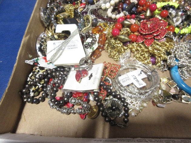 Image for Box of costume jewelry