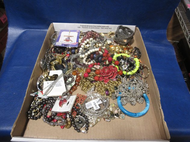 Image for Box of costume jewelry