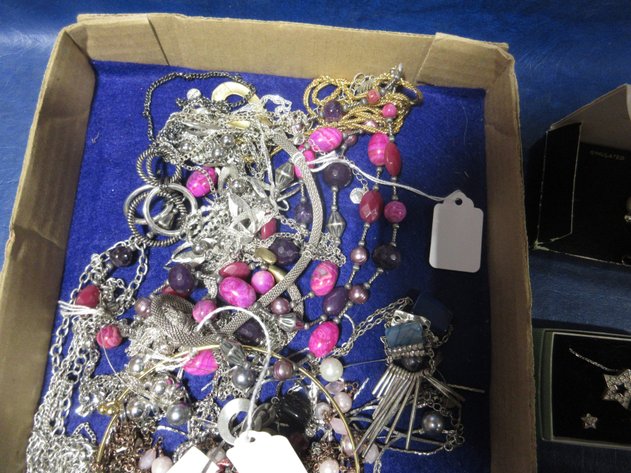 Image for Box of costume jewelry