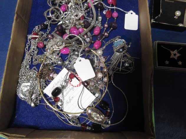 Image for Box of costume jewelry