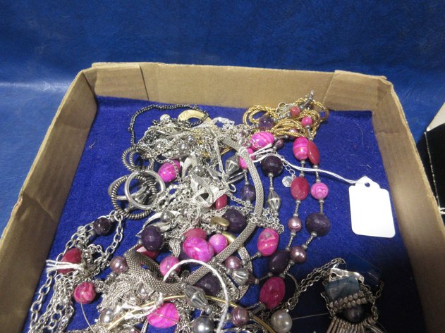 Image for Box of costume jewelry