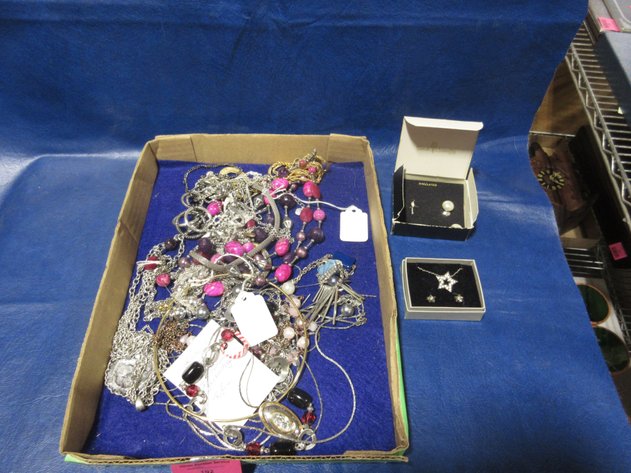 Image for Box of costume jewelry