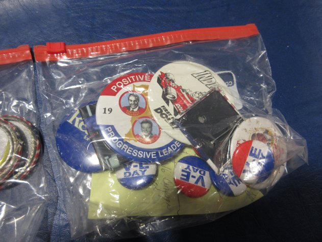 Image for Group of political pin-back buttons