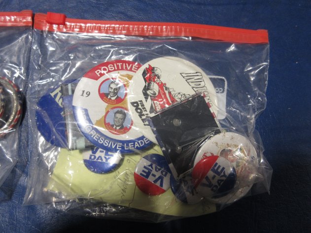 Image for Group of political pin-back buttons