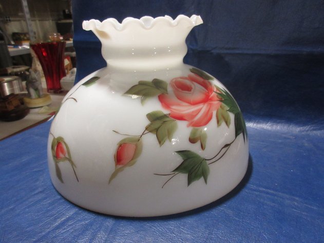 Image for Hand painted oil lamp shade