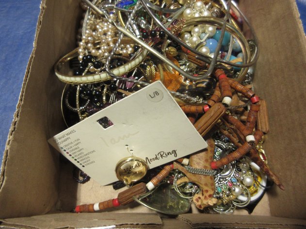 Image for Box of costume jewelry