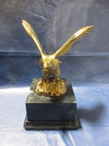 Image for Cast metal eagle on a marble base