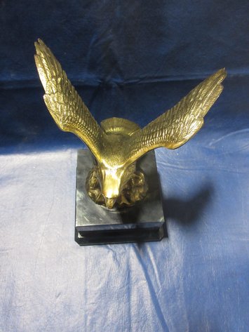 Image for Cast metal eagle on a marble base