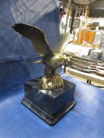 Image for Cast metal eagle on a marble base