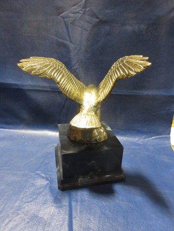 Image for Cast metal eagle on a marble base