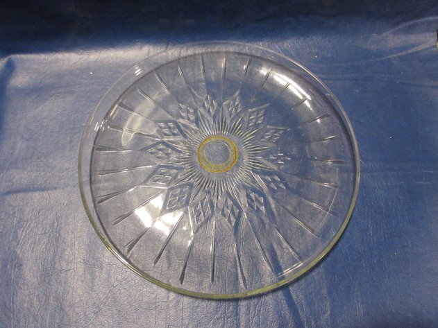 Image for Crystal dome covered cake plate