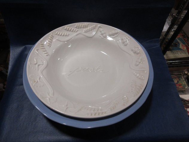 Image for (2) Ceramic pasta bowls