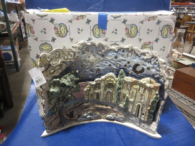 Image for Heather Goldminc Clayworks Bethlehem candle holder