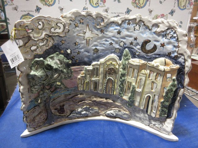 Image for Heather Goldminc Clayworks Bethlehem candle holder