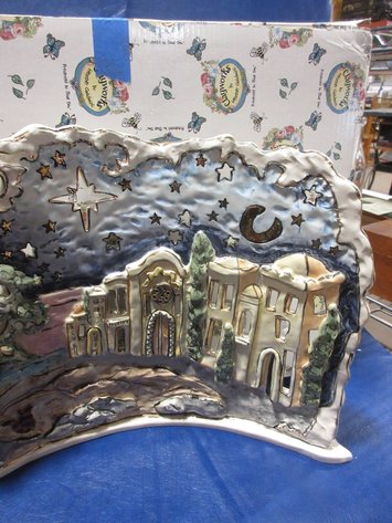 Image for Heather Goldminc Clayworks Bethlehem candle holder