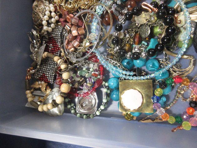 Image for Box of costume jewelry