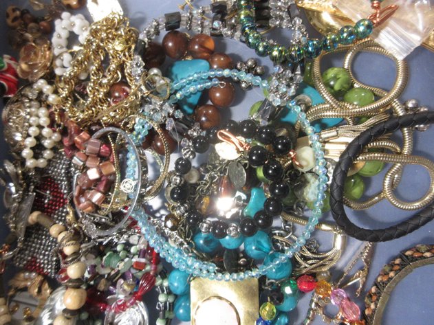 Image for Box of costume jewelry
