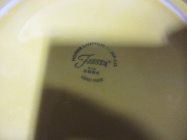 Image for (2) Homer Laughlin yellow salad plates