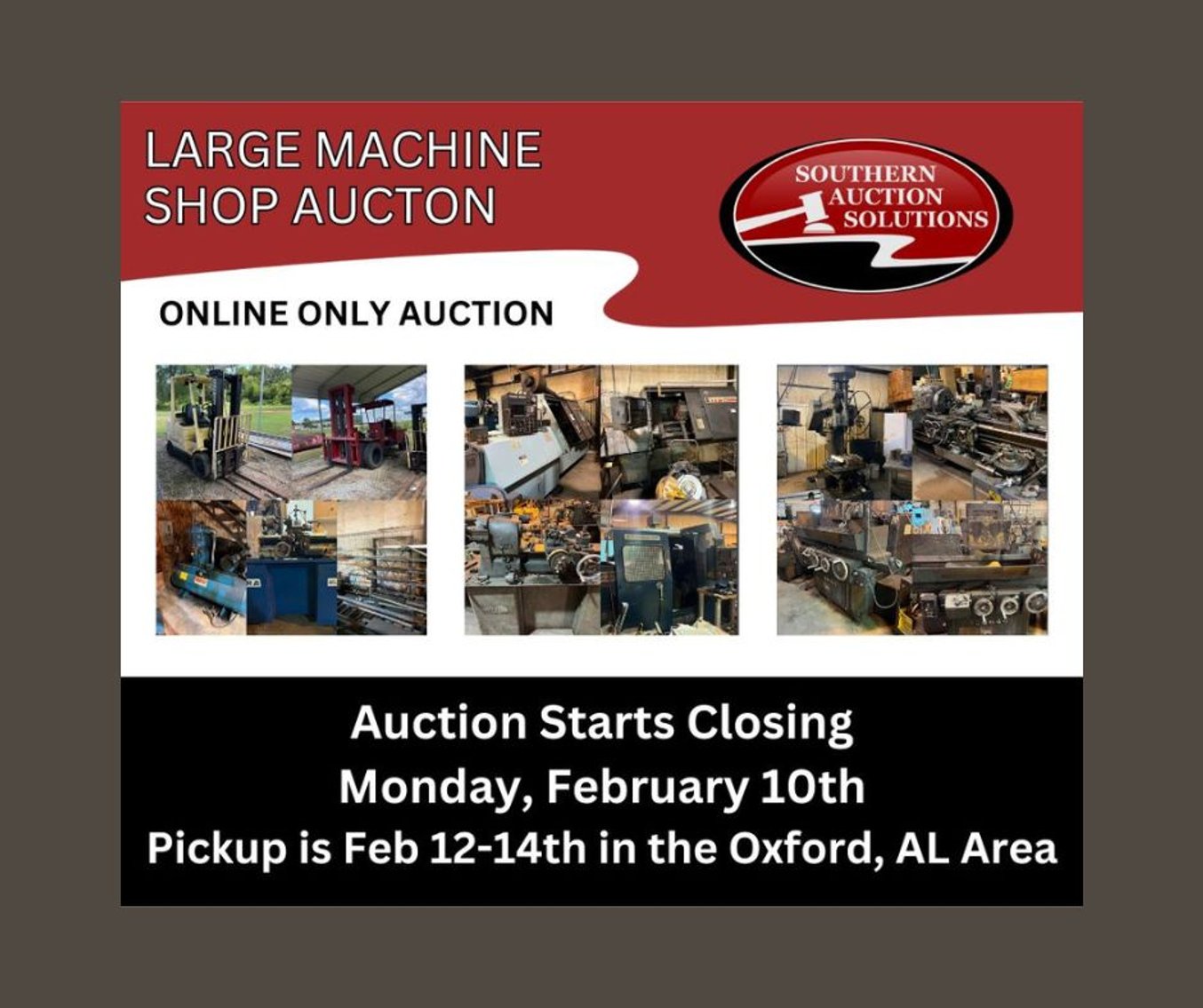 Image for Large Machine Shop Auction