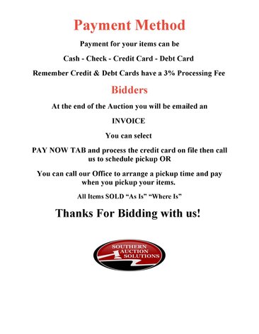 Image for Unused Equipment Online Auction