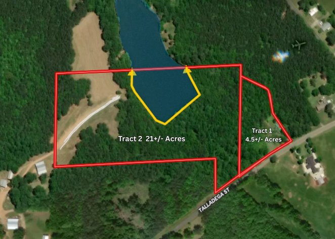 Image for Unrestricted 21± Acres w/ 7± Acre Shared Lake + Brick Home on 4.5± Acres – Online Auction
