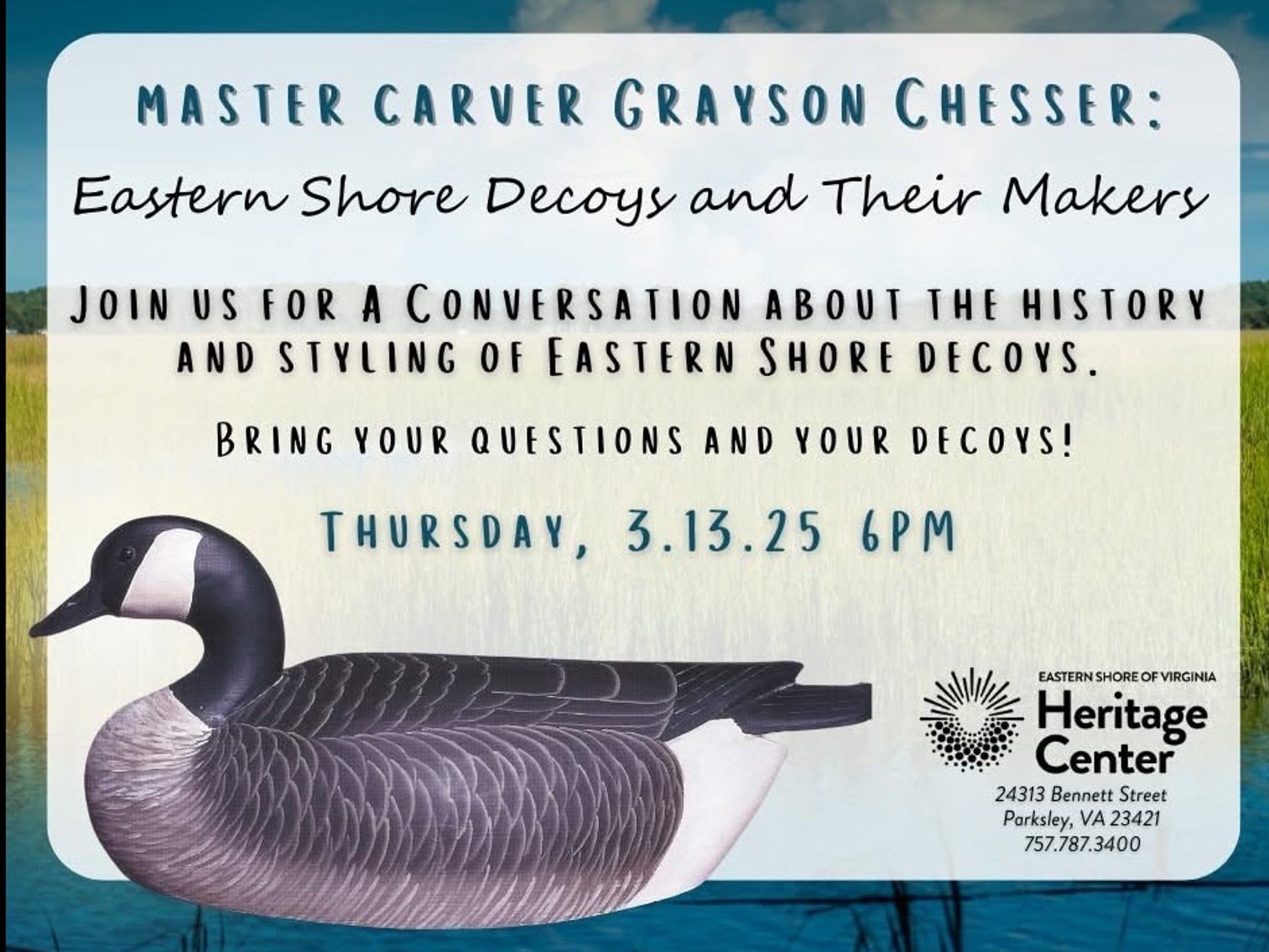 Image for Eastern Shore Decoys and Their Makers, Grayson Chesser.