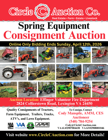 Image for Spring Equipment Consignment Auction