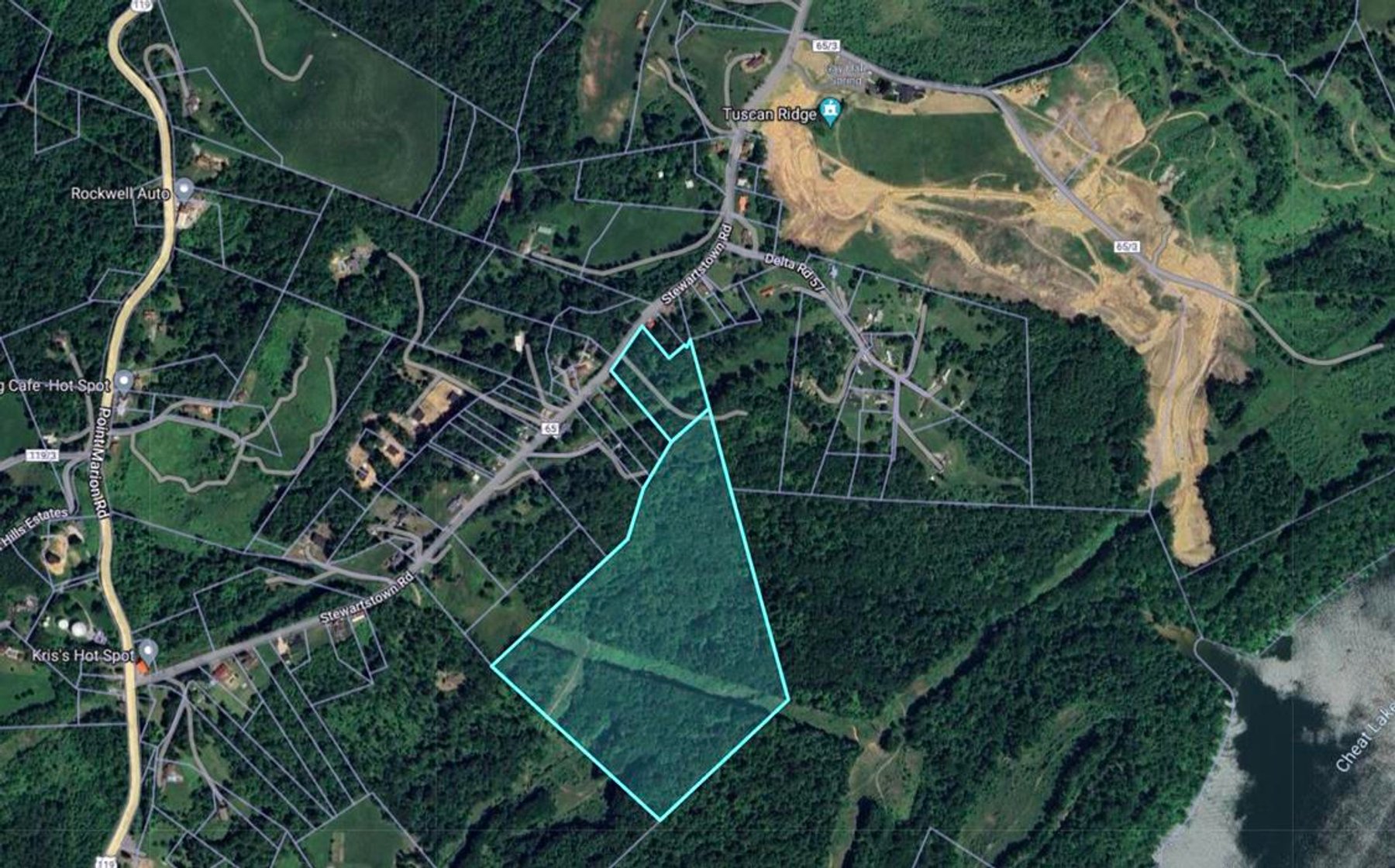 Image for SOLD $231,000 - 42 Acres Along Stewartstown Road near Cheat Lake