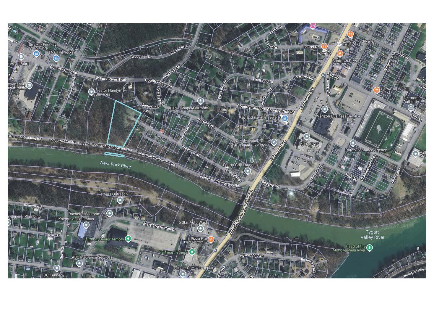 Image for SOLD $51,700 - Large Garage on 3.5 Acres with River Frontage in Fairmont