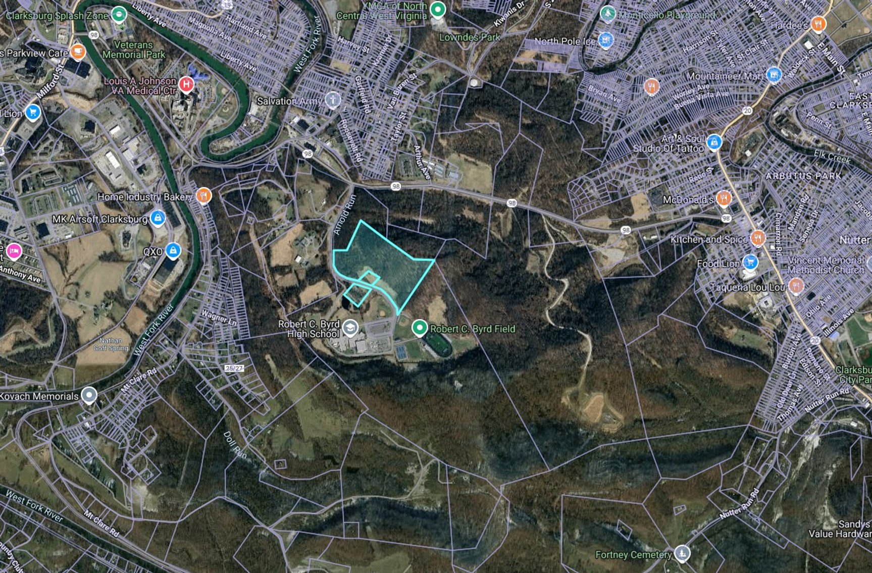 Image for Over 28 Acres Adjoining Robert C. Byrd High School in Clarksburg