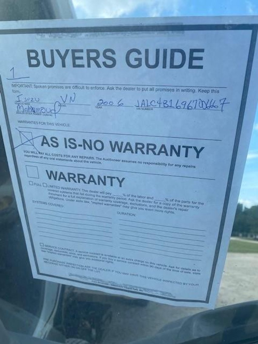 Image for 2006 Isuzu Box Truck - Tomball, TX