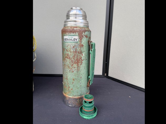 Image for Vintage Igloo Water Cooler and Stanley Thermos