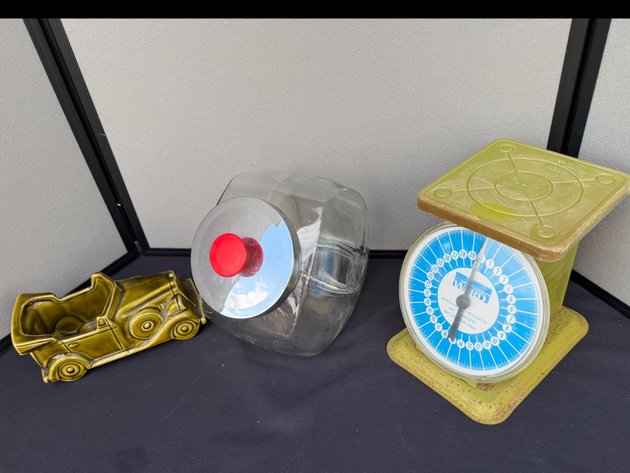 Image for Kitchen Scale, Candy Jar and Decorative Planter