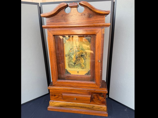 Image for Vintage Walnut Mantel Clock